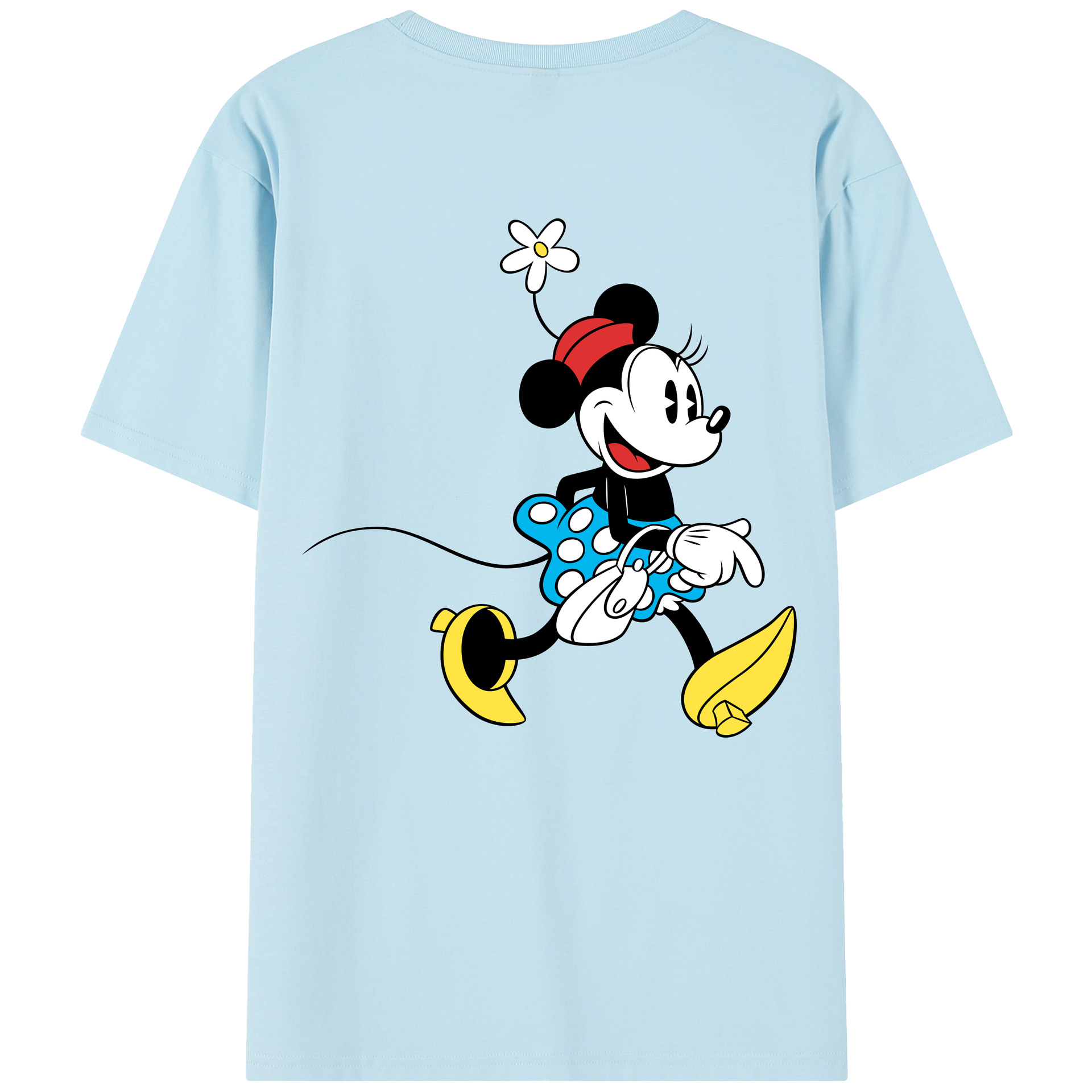 （画像用） ミッキーマウス Mickey Mouse 綿100％半袖Tシャツ（背面プリント）
